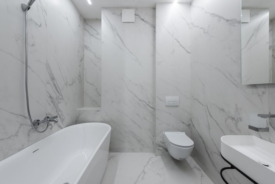 Professional bathroom tile installation